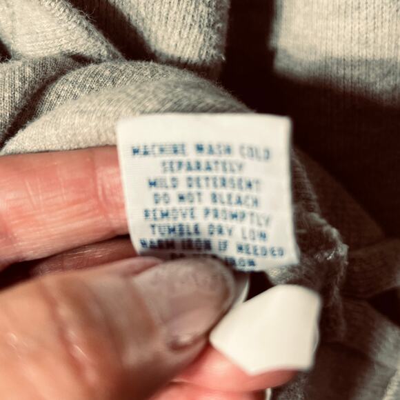 Polo Ralph Lauren Gray 1/4 Zip Cotton Classic Preppy Knit Pullover Sweater L - Picture 7 of 7